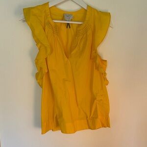 HD in Paris Sunny Yellow Ruffle Blouse